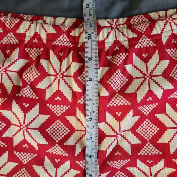 Hanna Andersson Snowflake Christmas Organic Cotton Pajama Set Womens M Long John - Picture 6 of 10